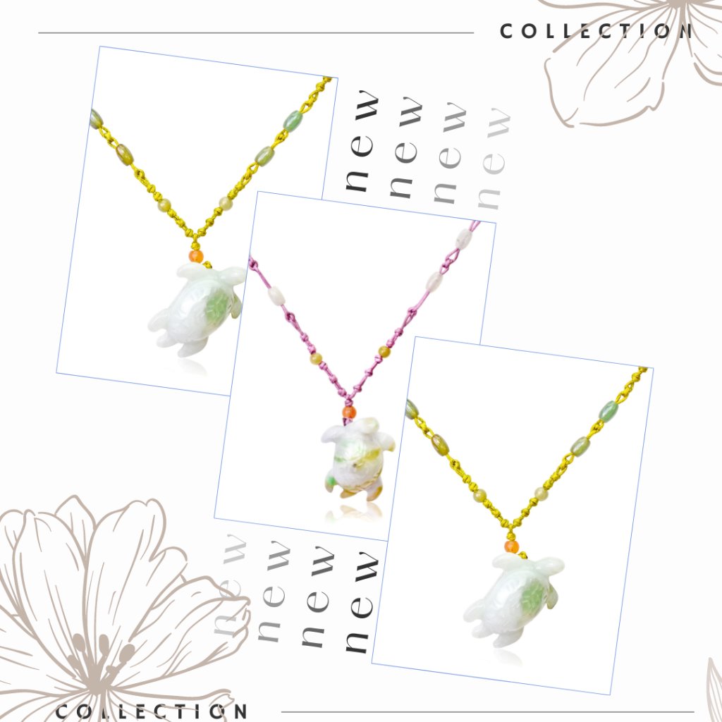 Spiritual Turtle Handmade Jade Necklace Pendant